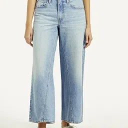 Levi's Blue Cotton Straight Fit Jeans-picture-48
