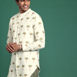 Sangria Printed Floral Kurta-image-91