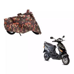Auto Pearl Waterproof Two Wheeler Cover For Hero Electric Wave Dx (Green & Multi Color)-image-96