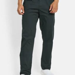 Octave Steel Grey Cotton Regular Fit Trackpants-image-85