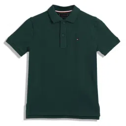 Tommy Hilfiger Kids Ornamental Green Regular Fit Polo T-Shirt-picture-14