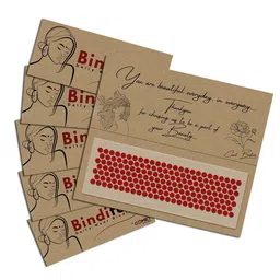 Comet Busters Set Of 5 Bindiful Traditional Designer Bindis - Red-0