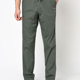 Octave Men Olive Green Solid Track Pants-picture-41