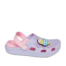 Pantaloons Junior Lilac & Pink Back Strap Clogs-picture-17