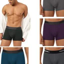 Freecultr Multi Comfort Fit Trunks - Pack of 5-image-27