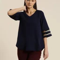 Qurvii Navy Top-image-60