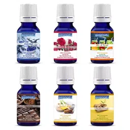 Airance 10 ml Each Lavender, Fresh Rose, Mixed Fruit, Chocolate, Sandal Bath & Sandal Wood Fragrance Aroma Oil For Diffuser (Pack of 6)-image-23