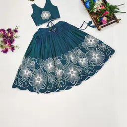 Shoryam Fashion Girls Art Silk Ready to Wear Lehenga Choli-picture-31
