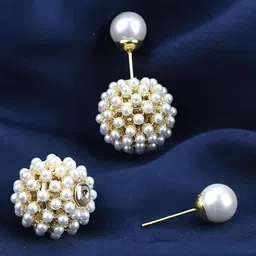 EL REGALO Pearls Beaded Spherical Shaped Studs-picture-30