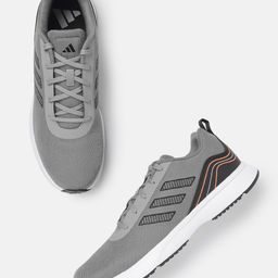 ADIDAS Men Woven Design Quilite Running Shoes with Striped Detail-44