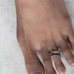 Shaya 92.5 Sterling Silver Owning My Clumsy Nature Toe Rings-image-9