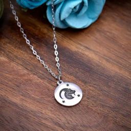 GIVA 92.5 Sterling Silver Aries Zodiac Pendant with Chain for Women-image-28