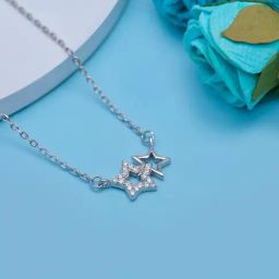 GIVA 92.5 Sterling Silver Starry Affair Necklace for Women-image-95