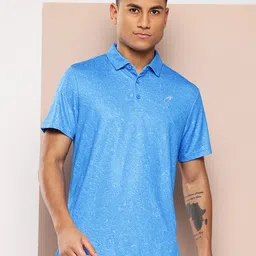 Alcis Men Printed Polo Collar Golf T-shirt-image-55