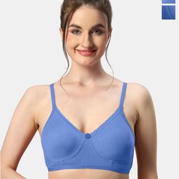 Sonari Pack Of 2 Medium Coverage Pure Cotton Bra-34