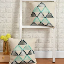 KIDS WONDERS Beige 2 Pieces Embellished Square Cushion Covers-image-58