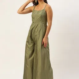 Ethnovog Self Design Basic Jumpsuit with Jacket image 4