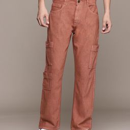The Roadster Lifestyle Co. Men Straight Fit Cargo Jeans-image-93