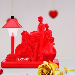 Archies Multicoloured Combo of Love Figurine & Rose-image-102