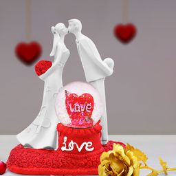 Archies Multicoloured Combo of Love Figurine & Rose-image-101