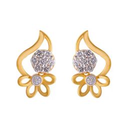 P.C. Chandra Jewellers 18 kt Gold & Diamond Earrings-image-55