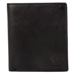 Kara Black Formal Leather Bi-Fold Wallet For Men-13