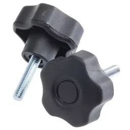 RS PRO Black Multiple Lobes Clamping Knob M6 Threaded Stud, 7027572-image-88