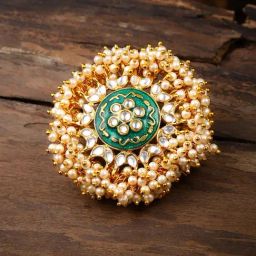 Zaveri Pearls Multicolor Alloy Cocktail Ring-image-46