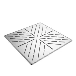 RN Treasure 200x200 mm Square Stainless Steel Silver Wall Mount Overhead Shower Without Arm, RN62510200-33