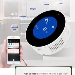 ledgebit Ledgebit® WiFi LPG Gas Detector Alarm Leakage Sensor Natural, Propane Gas Leak Detector Alarm APP Control image 3