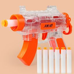 NHR Mini AK47 Soft Suction Bullet Toy Gun - Multicolor-0