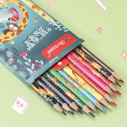 Jungle Theme Color Pencils Pack of 12 - Pink-image-58