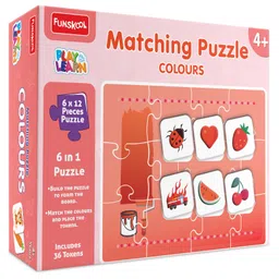 Funskool Colourful Matching Puzzle Toy - 72 Pieces-image-79