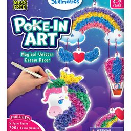 Skillmatics Art & Craft Activity - Poke-in Art Magical Unicorn Dream Decor, Mess-free Art for Kids, DIY Craft Kits, Creative Activity, Fine Motor Skills, Gifts for Ages 4 to 9-16