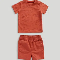 mothercare Boys Printed T-shirt with Shorts-image-35