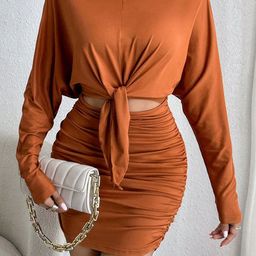 StyleCast Solid Bodycon Mini Dress-image-19