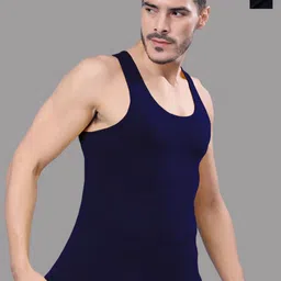 FBAR Pack Of 2 Round Neck Ribbed Cotton Gym Vest-image-92