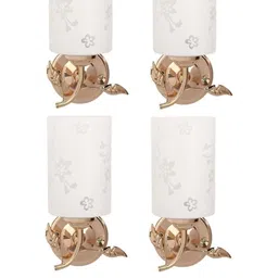 Somil Premium Designer Glass Wall / Night Lamp Elegant & Stylish Dcor Accent for Modern Interiors, color- White, Size:- 19 X 17 X 29 CM-image-98