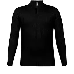 CLOTHIFY Boys Ribbed Pullover with Zip Detail Detail-image-91