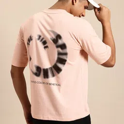 United Colors of Benetton Men Printed Drop-Shoulder Sleeves T-shirt-image-85