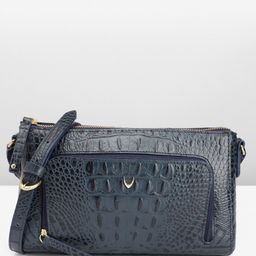 Hidesign Animal Textured Leather Structured Sling Bag-9