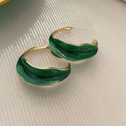 Arzonai Contemporary Half Hoop Earrings-image-101