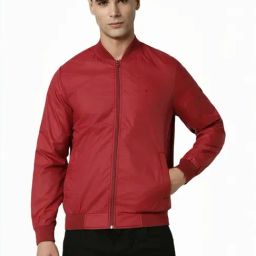 Van Heusen Red Regular Fit Bomber Jacket-picture-22