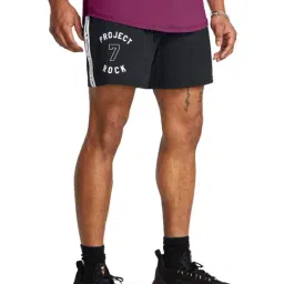 Under Armour Black Loose Fit Printed Sports Shorts-picture-13