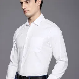 Louis Philippe Slim Fit Textured Self Design Pure Cotton Formal Shirt-image-40