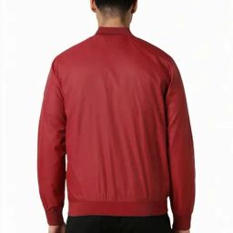 Van Heusen Red Regular Fit Bomber Jacket image 2