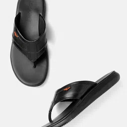 Woodland Men Textured Leather Comfort Sandals-image-118