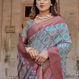 DIVASTRI Woven Design Zari Paithani Saree-image-10