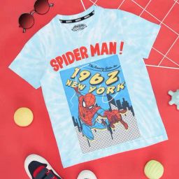 Pantaloons Junior Blue Cotton Printed T-Shirt-picture-45