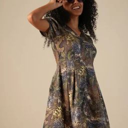 Globus Multi Tropical A Line Dress-image-56